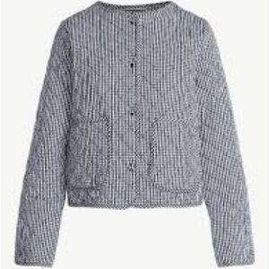 NWT Free Assembly Women's Collarless Cotton Quilted Jacket, Med 8-10